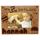 Baby Girl's 1st Birthday Wood Picture Frame